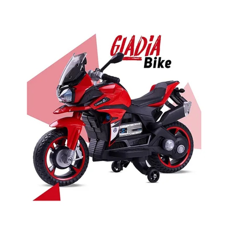 Baybee Rechargeable Battery Operated Electric Ride-on Bike For Kids With LED Light Music & USB Port – Red