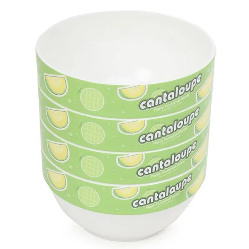 Cantaloupe Print Baby Bowl Green – Pack of 4