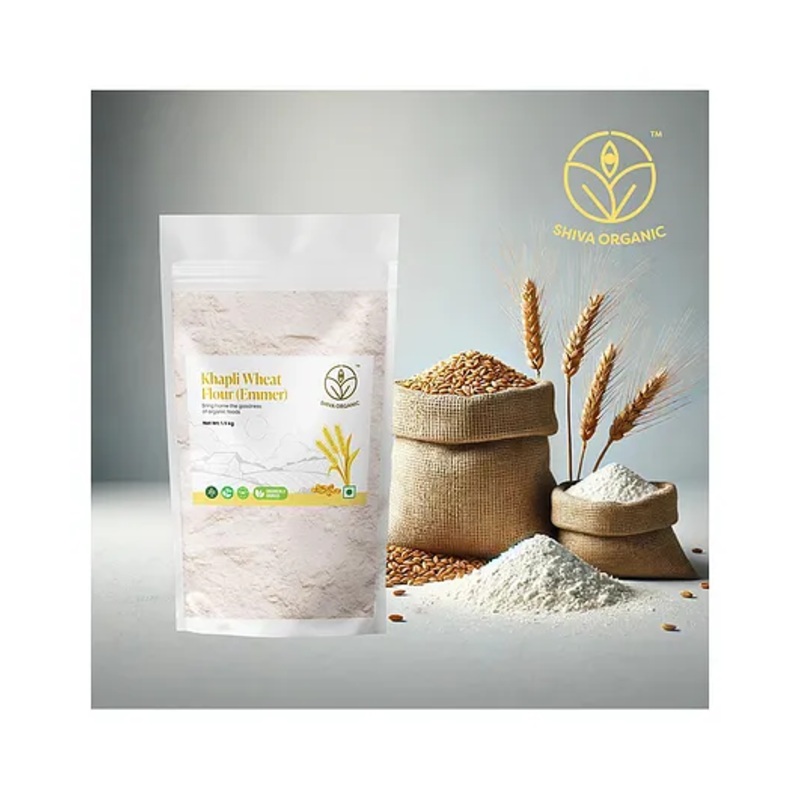 Shiva Organic Khapli Wheat Flour 1.5 kg | Atta