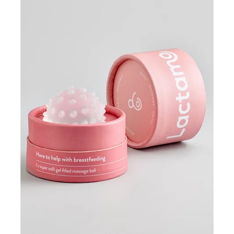 Soft Gel Filled Silicon Massager Ball For Breast Feeding – White