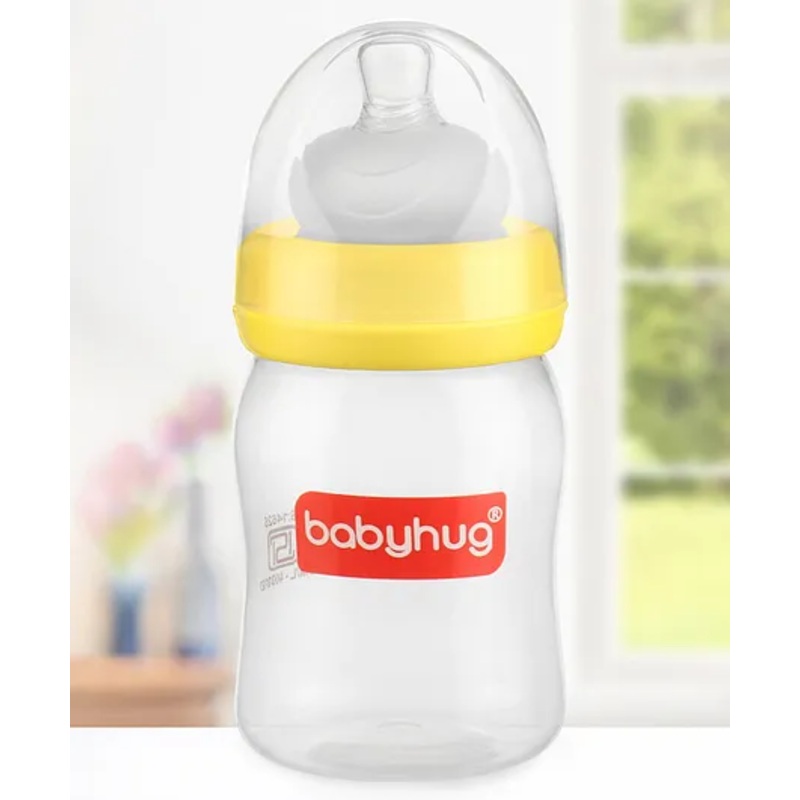 Babyhug Wide Neck Feeding Bottle Yellow – 150 ml