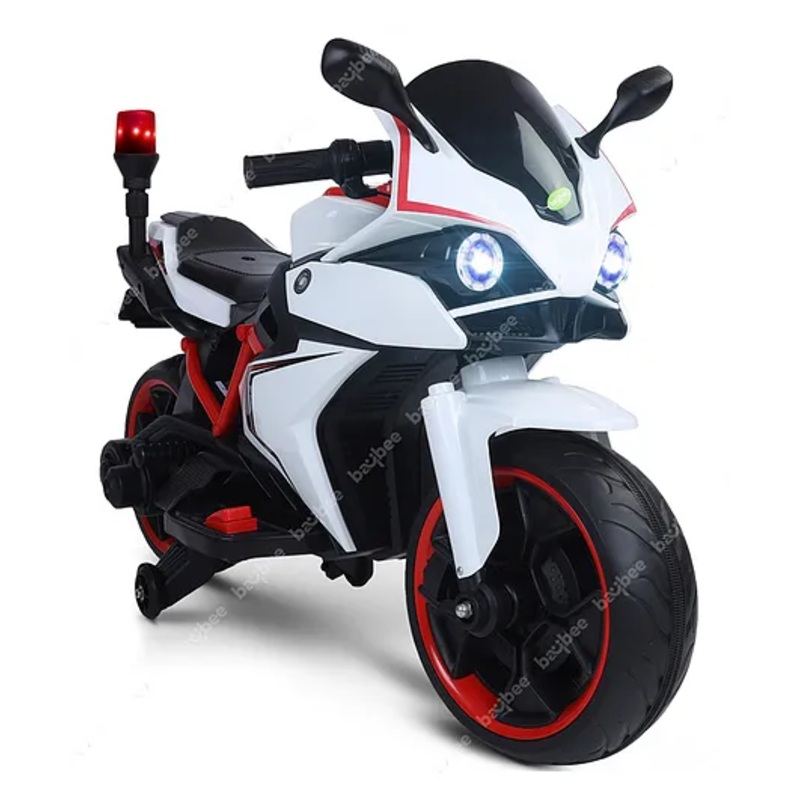 Baybee Glider Rechargeable Battery Operated Bike  – White