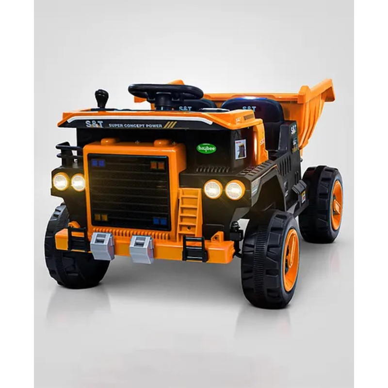 Baybee Wingman Rechargeable Battery Operated Ride On Truck with Bluetooth Music & Light Baby – Orange
