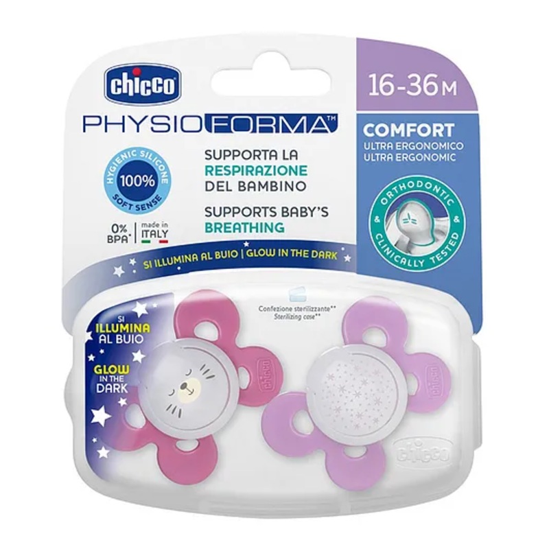 Chicco Soothers Ph Comfort Pack of 2 – Pink