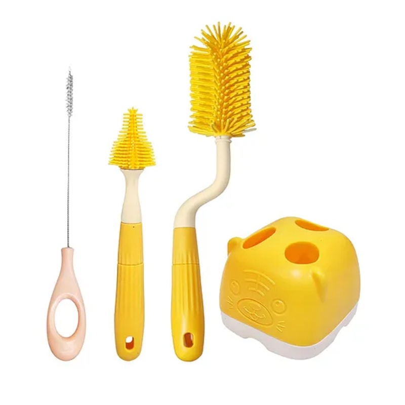 FunBlast Bottle Cleaning Brush Set – Yellow