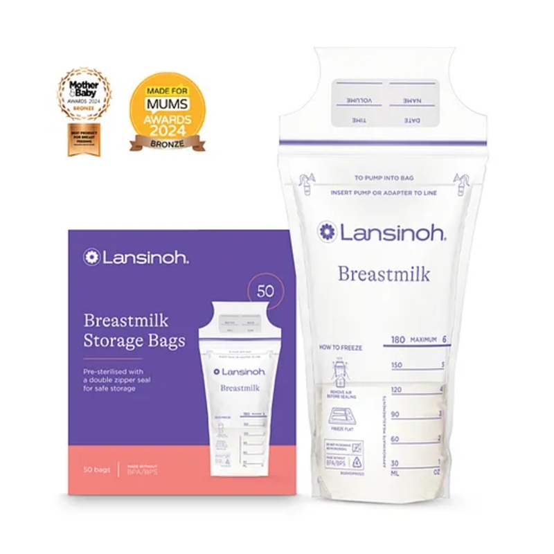 Lansinoh Breastmilk Storage Bags – 50 Pieces