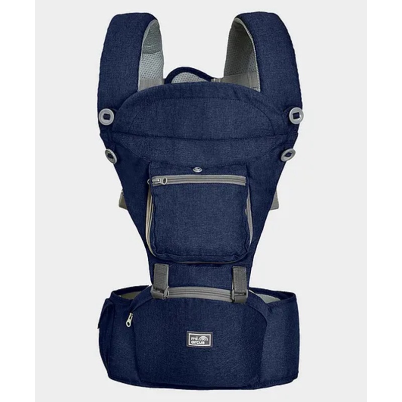 Mi Arcus 4-in-1 Multifunctional Baby Carrier with Breathable Mesh, Adjustable Padded Straps, Hip Seat, and Attached Head Support Cushion  Blue
