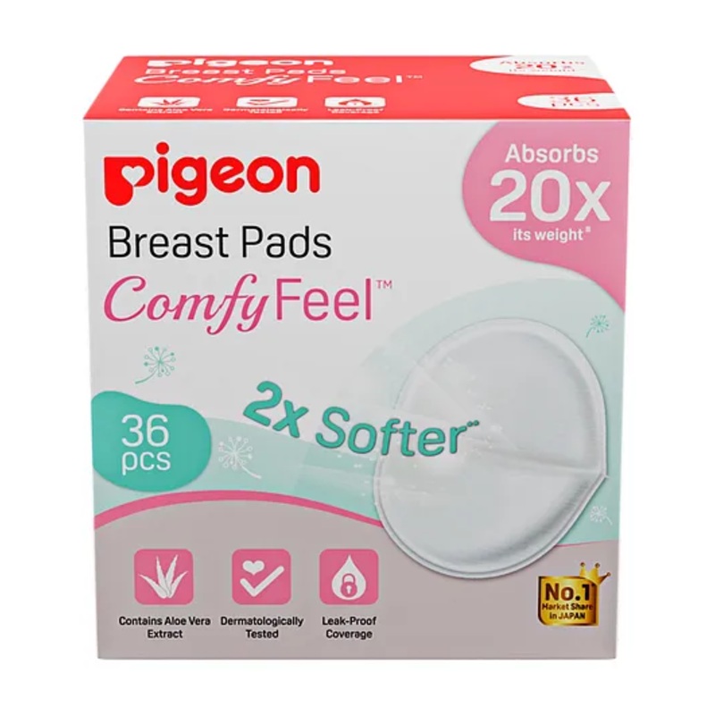 Pigeon Comfy Feel Breast Pads – 36 Pieces