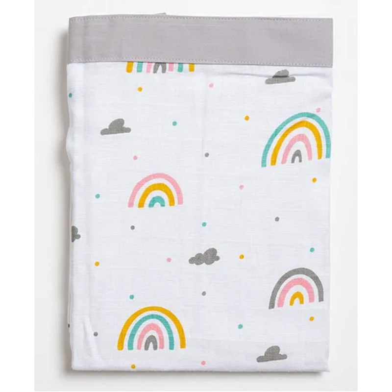 Aariro Organic Cotton Nursing Apron Follow the rainbow