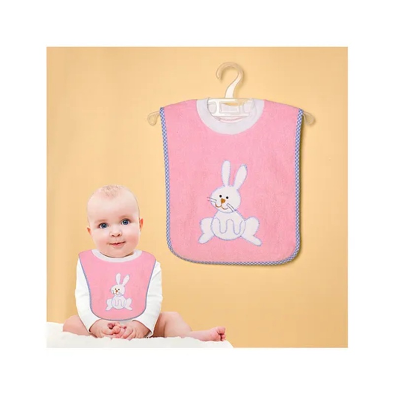 The Little Lookers Cotton Bib – Pink