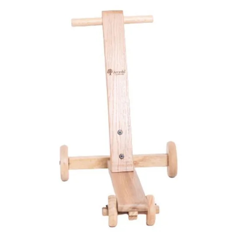 Arcedo  Tyler Kids Wooden Push Wagon Natural – Beige