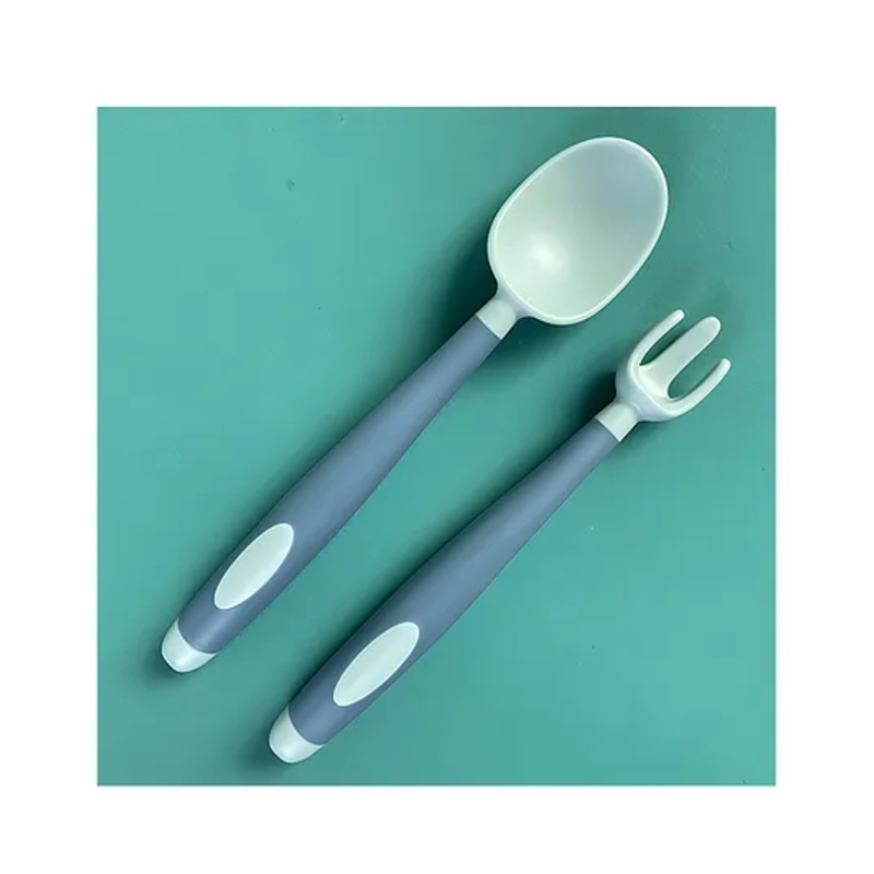 Bembika Baby Training Spoon and Fork Set – Mist Blue