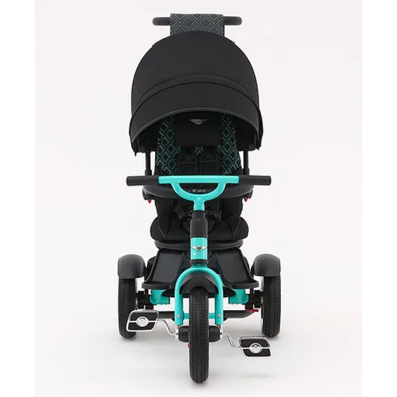 Bentley Mulliner 6 in 1 Trike Stroller-Continental GT Mulliner Style Replica Wheels-Cross Stiched & Cushioned Seats-With Bentley Badge & Anti Slip Pedals-For 6M to 5Y -Celeste