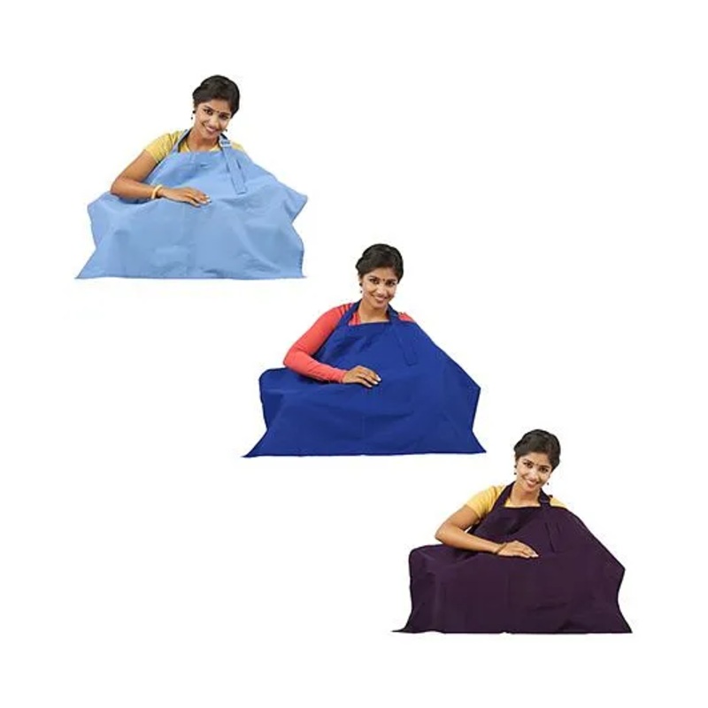 Lulamom Nursing Cover Pack of 3 – Blue And Aubergine