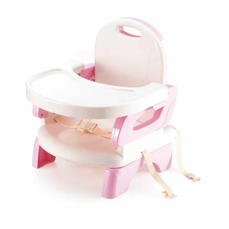 Mastela Foldable Booster Seat – White Pink