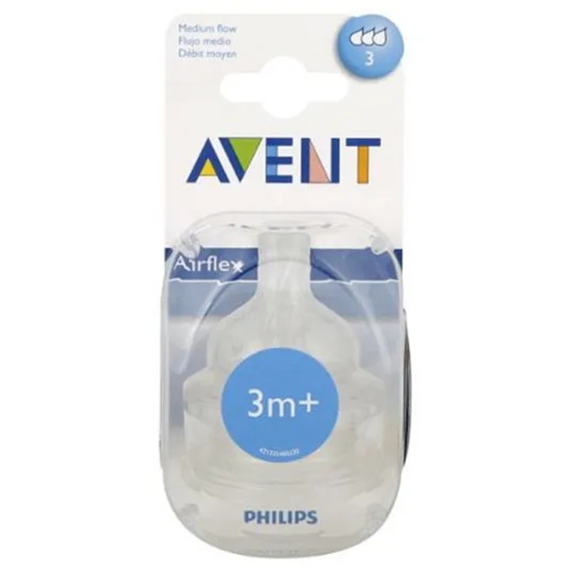 Philips Avent Anti Colic Nipple Medium Flow – 2 Pack