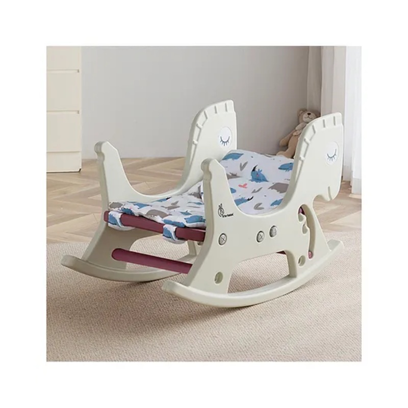 R for Rabbit Rock N Nap Baby Rocker | Kids Rocking Chair with Multifunctional 3 Adjustable Positions, Comfortable Soft and Removable Cushion for 1-3 Years Upto 25 Kgs Boys & Girls (Grey Purple)