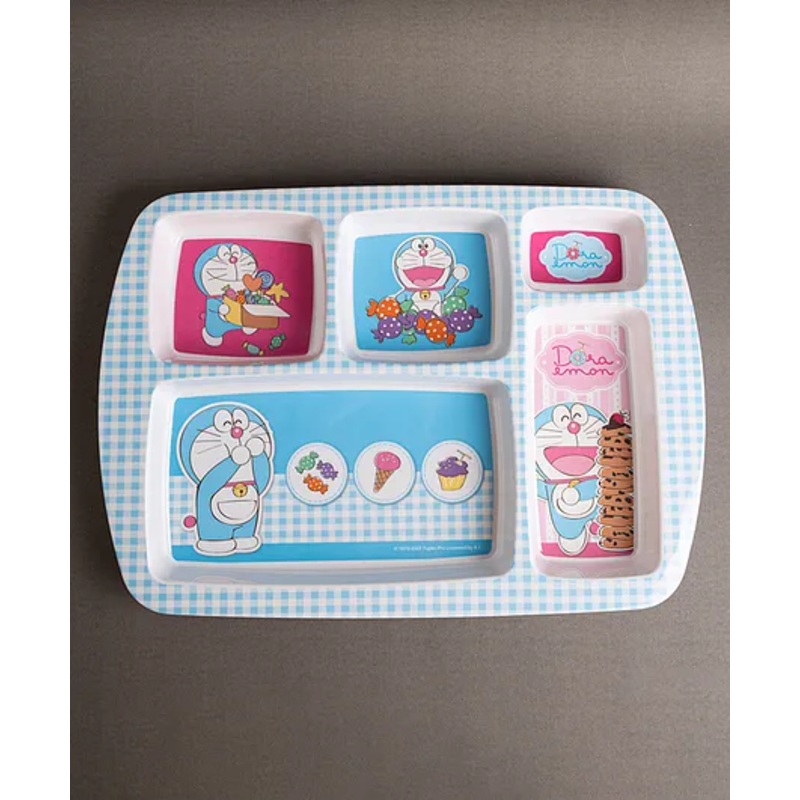 Superware Melamine Kids  5 Section Plate -Doraemon Sweet