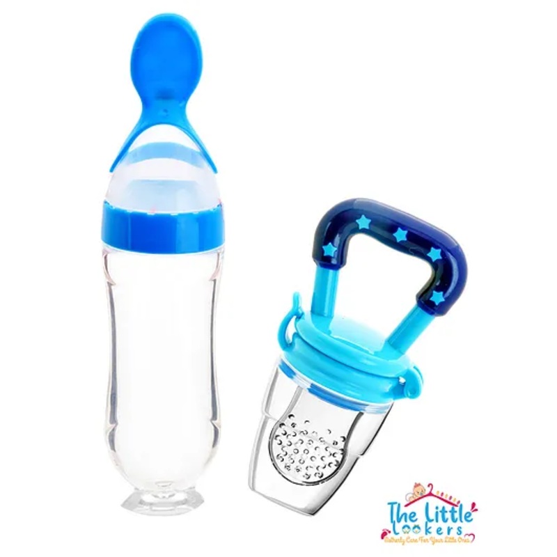 THE LITTLE LOOKERS Infant Squeezy Silicone Food Feeder & Fruit Pacifier (Pack of 2)
