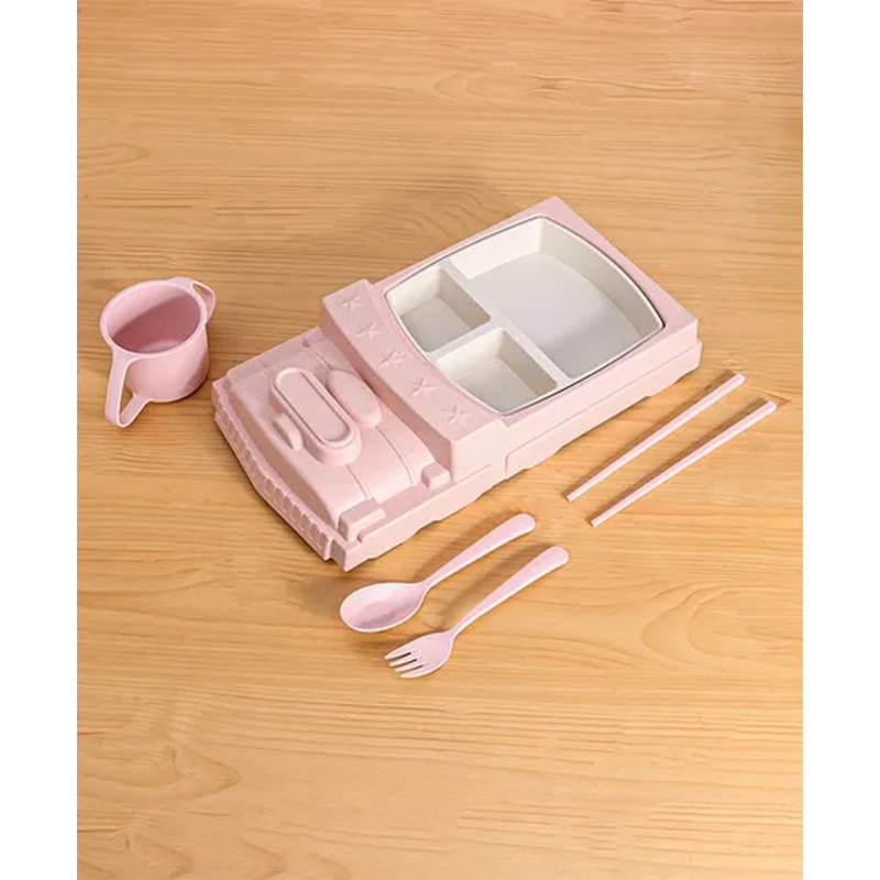 Wheat Straw Feeding Set – Pink