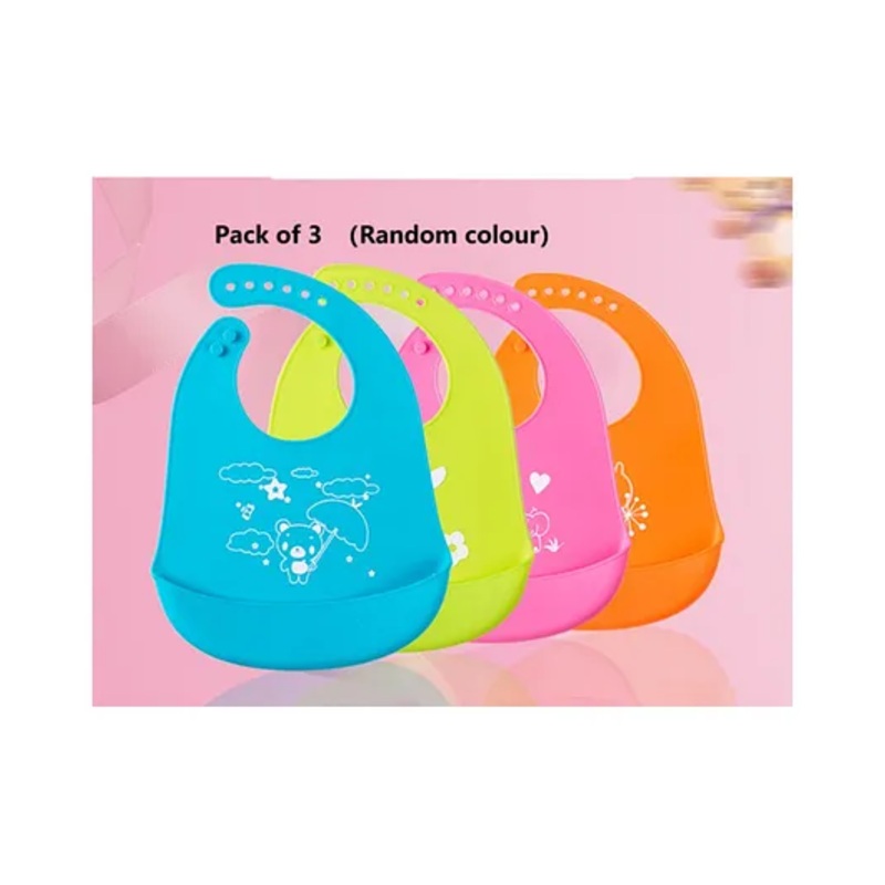 Bibs Pack of 3 Free Size – Multicolor