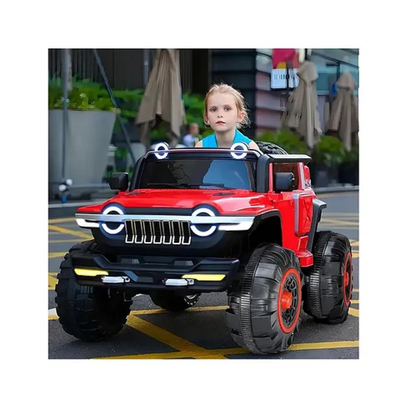 Little pup  Battery Operated Ride On Jeep with Music and Lights Red