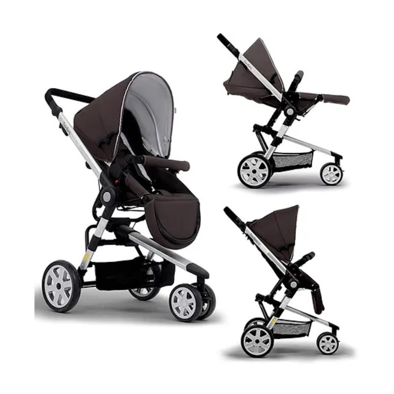 StarAndDaisy Baby Stroller For 0 To 3 Years Girl&Boy Sleek And Stylish Pram For Kids With Stroage Basket&Wheel Brake – Black
