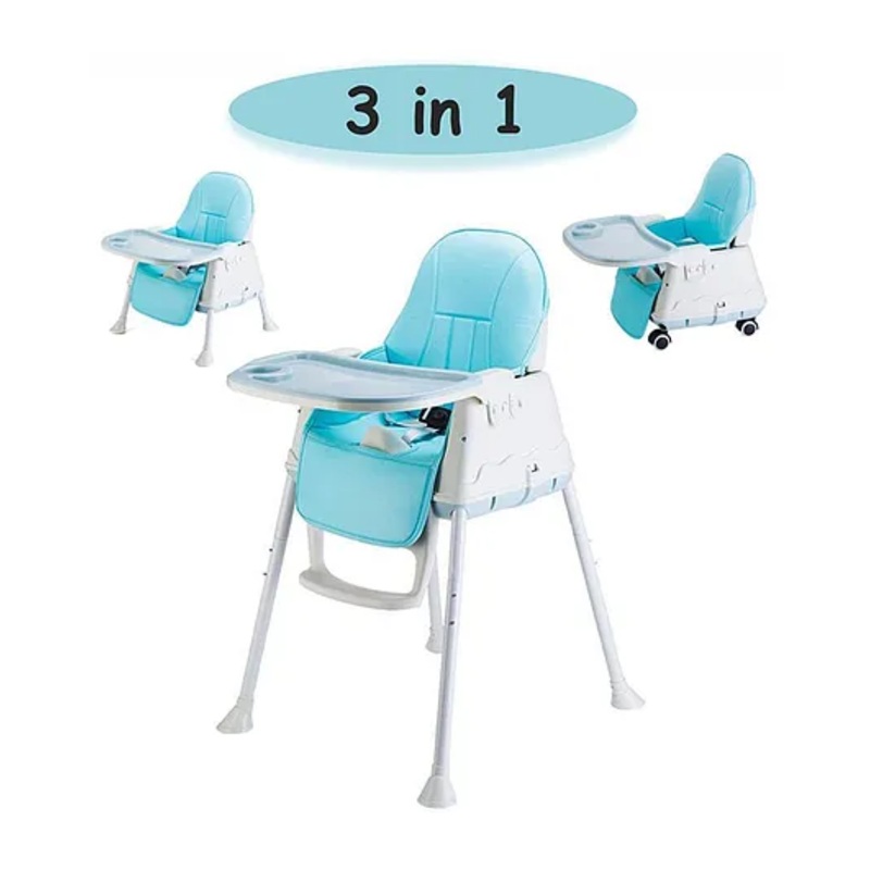 Syga 3 in 1 Cushioned High Chair – Blue