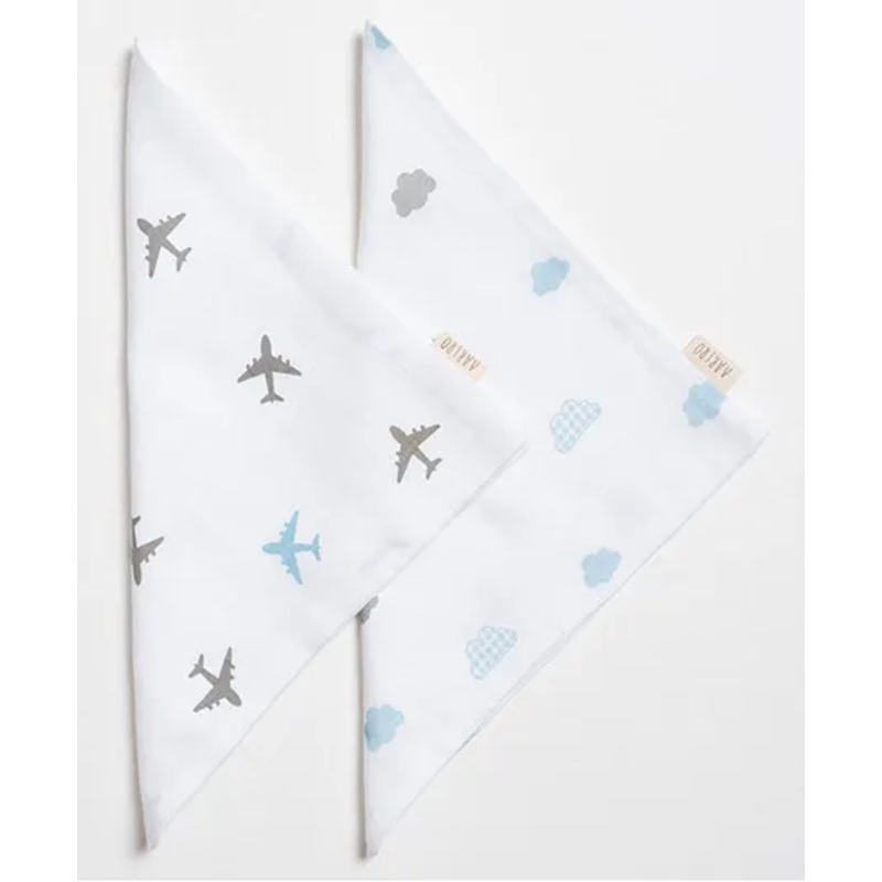 Aariro Organic Cotton Muslin Washcloth Dream Big  Set of 2