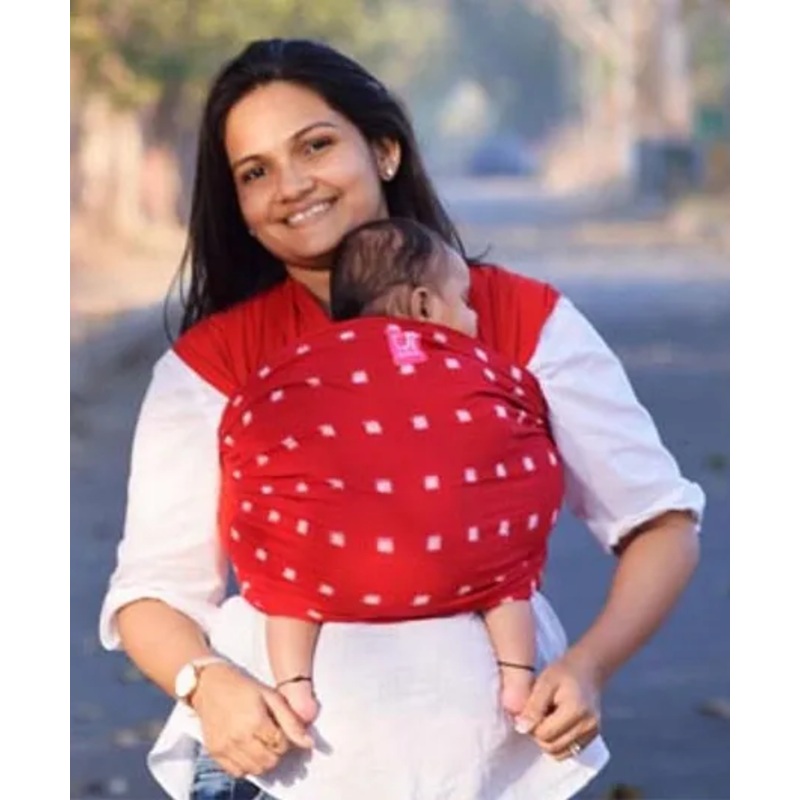 Anmol Baby Ergonomic Hybrid Wrap Baby Carrier – Red & White