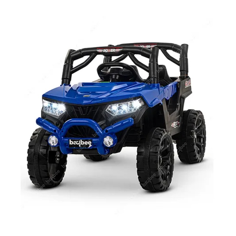Baybee Rechargeable Battery Operated Ride on Electric Jeep Car for Kids with LED Light & Music Car Jeep  – Blue
