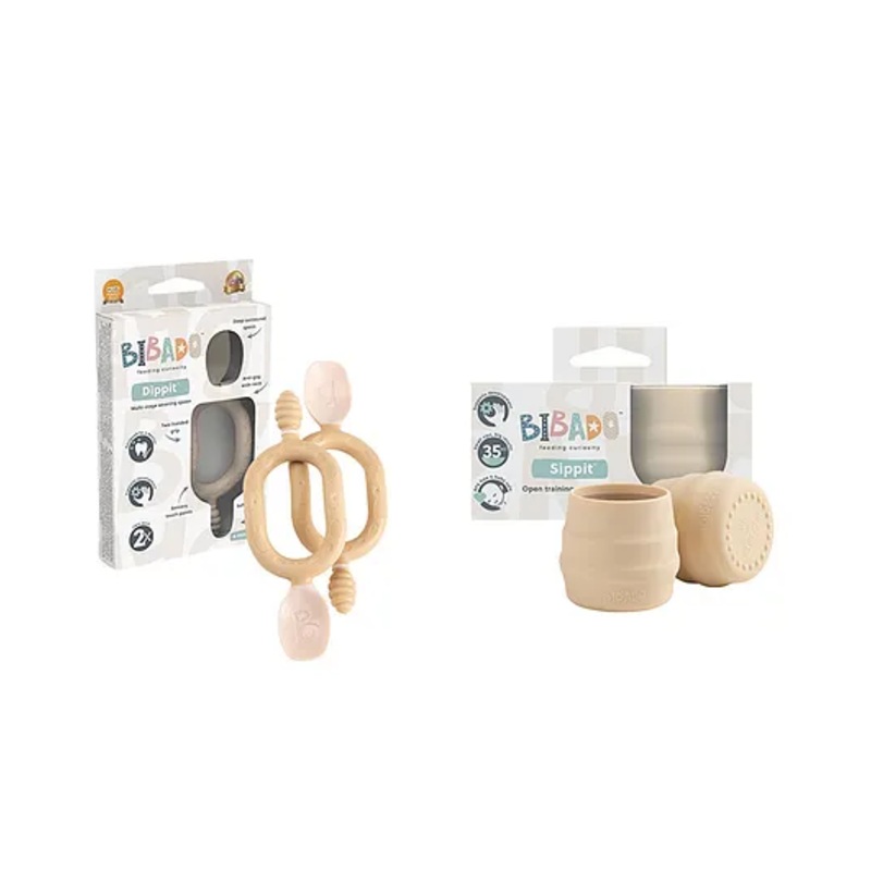 BiBado Dippit Weaning Spoon with Sippit Silicone Cup