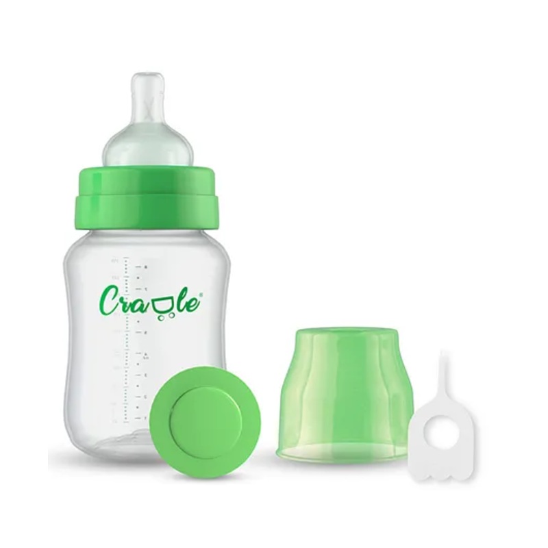 Cradle Mighty Series Feeding Bottle – 250ml – Parrot Green