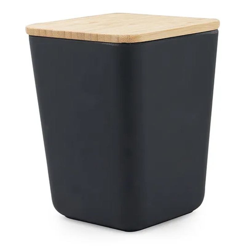 Earthism Eco-Friendly Bamboo Fibre Canister – Black