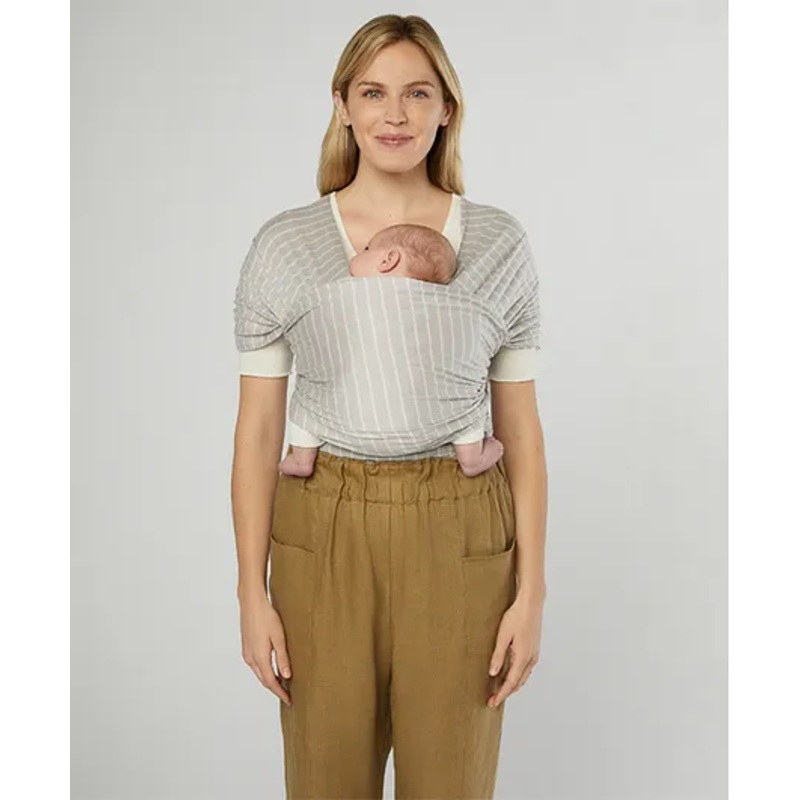 Ergobaby Aura Baby Wrap Carrier 0-1 yrs – Grey Stripes
