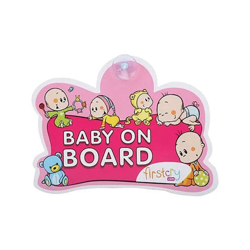 Firstcry Baby On Board Sign – Pink