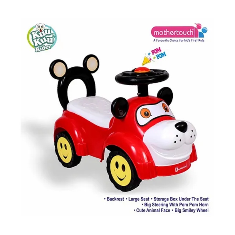 Mothertouch Kuku Rider Manual Push Ride On – Red