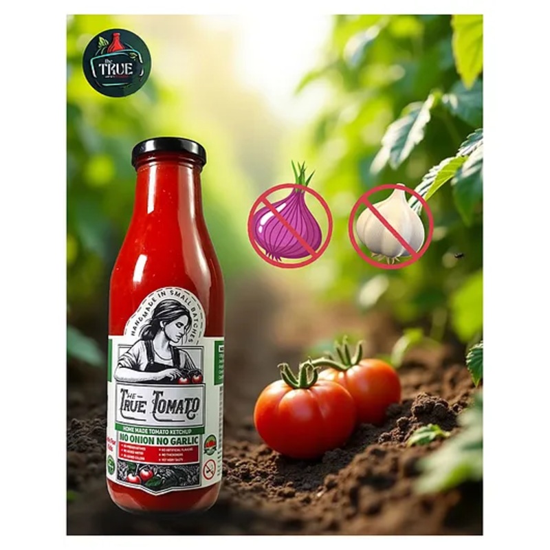The True Tomato No Onion No garlic Tomato Ketchup – 220 g