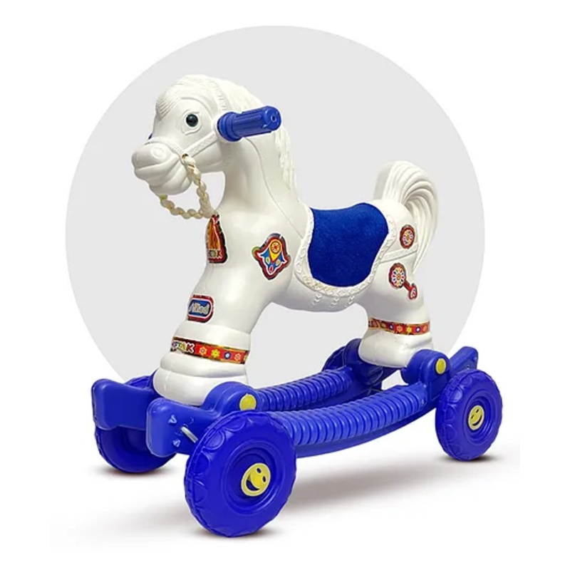 Toy Plus Chetak Baby Push Ride On and Rocker – Blue White