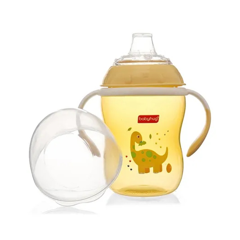 Babyhug Twin Handle Training Soft Spout Cup Yellow – 250 ml