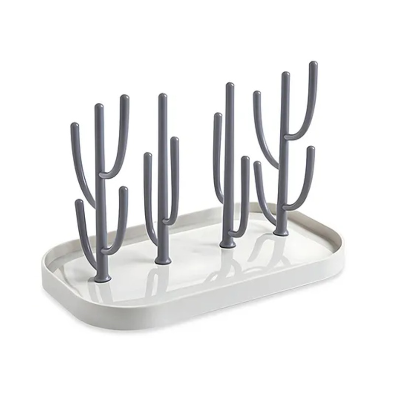 Bembika Baby Drying Rack For Bottles Baby Bottle Drying Stand For Babies – Light Grey