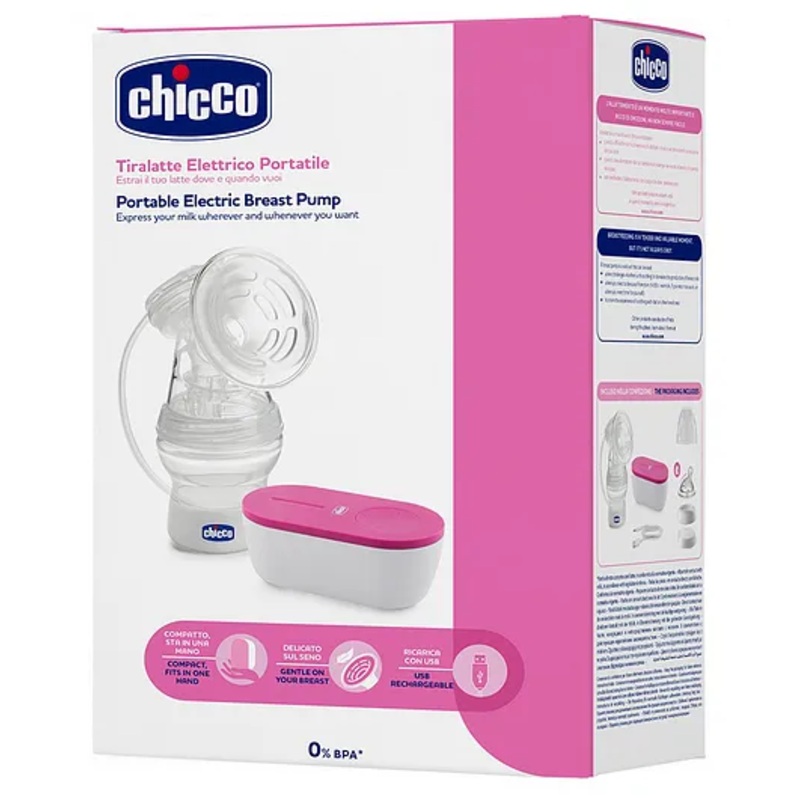 Chicco Portable Electric Breast Pump – White