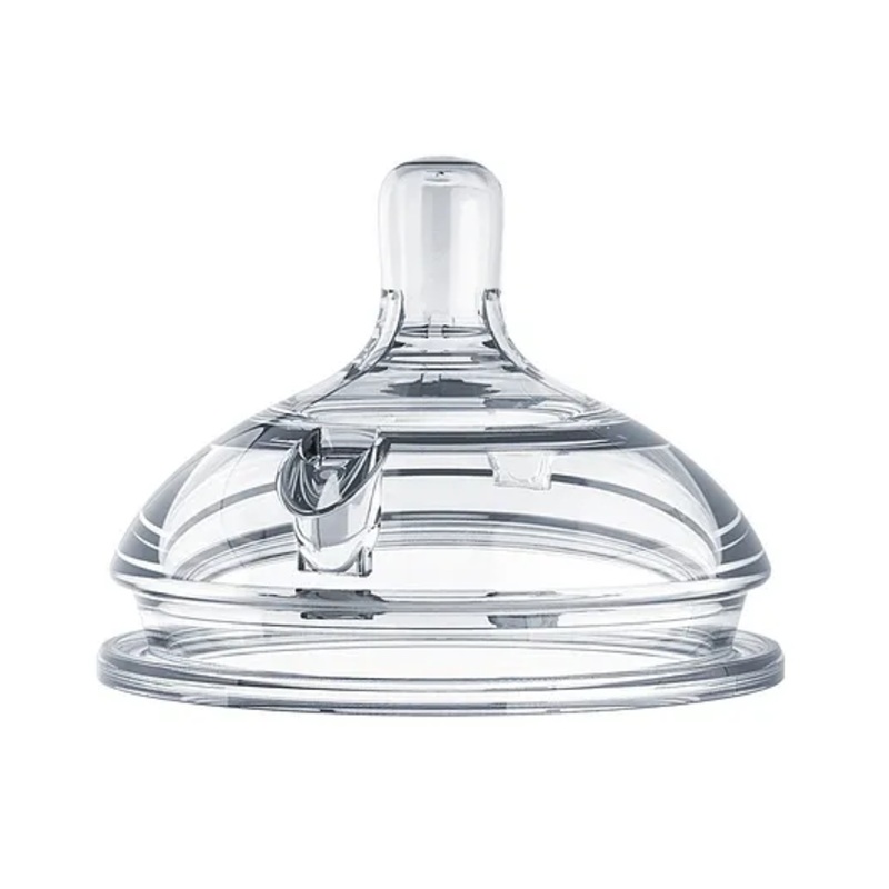 Comotomo Replacement Silicone Fast Flow Nipple Pack of 2 – White