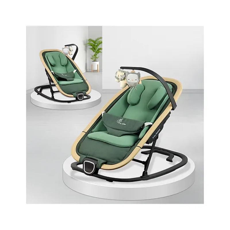 R for Rabbit Rock N Nap Bliss Baby 2-in-1 Rocker & Sleeper – Olive Green