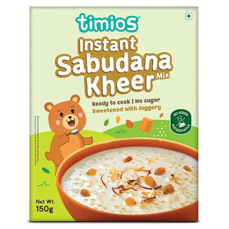 timios Ready to Cook Sabudana Kheer Mix | Sweetened with Jaggery | No Added Preservative | No Sugar  – 150 g