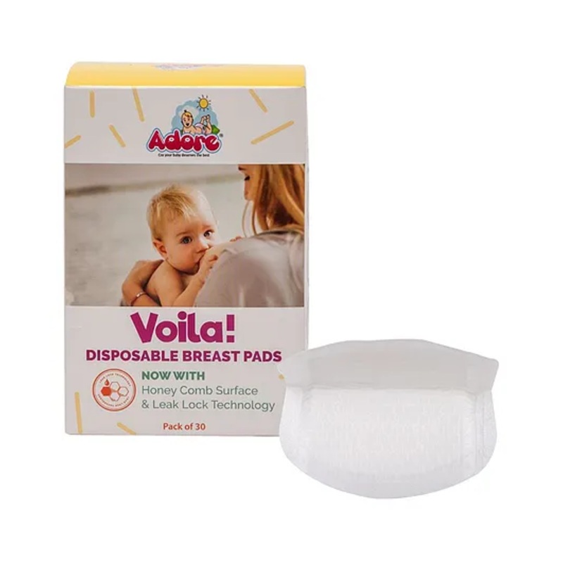 Adore Voila Disposable Breast Pads with Honeycomb Design- Pack of 30