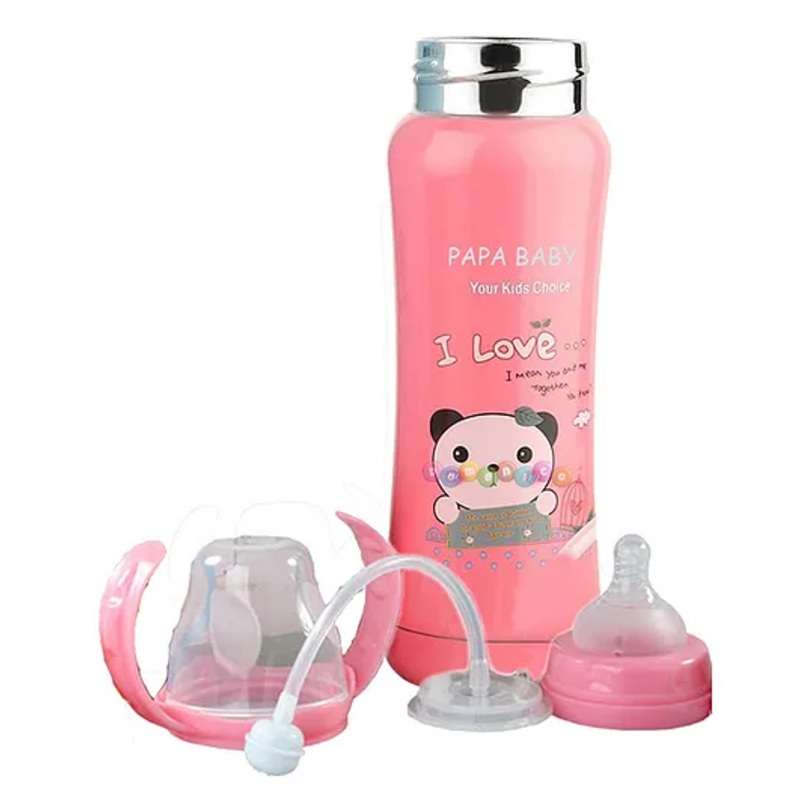 DOMENICO Stainless Steel Thermal Insulation Baby Feeding Bottle Blue – 240Ml