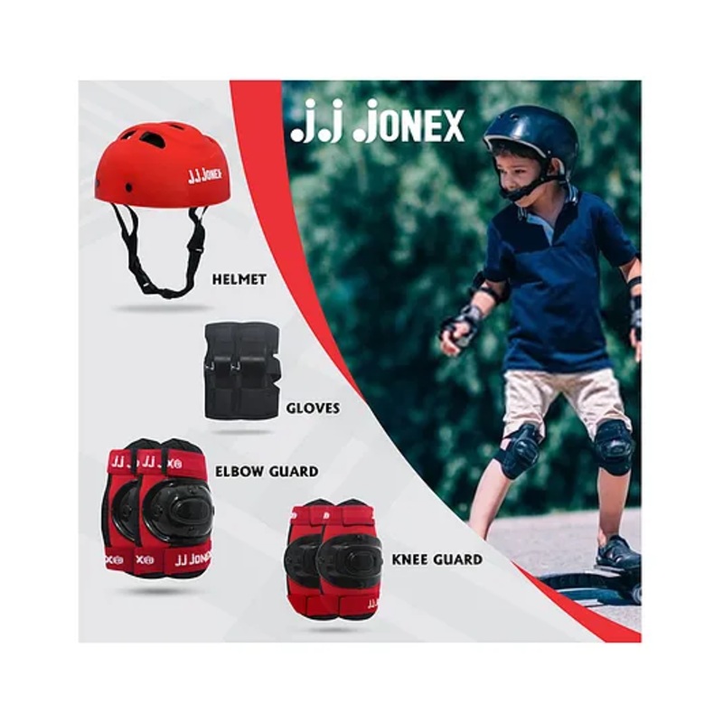 JJ Jonex Skating Protection Set Of 4 Small – Red