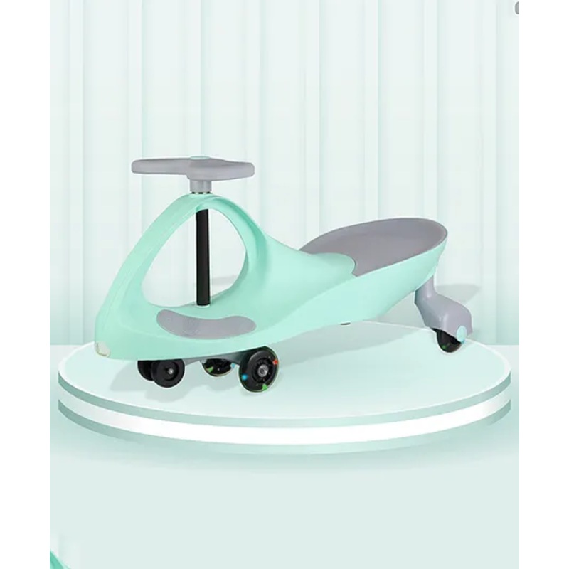 R for Rabbit Iya Iya Ace Kids Swing Car, Scratch Free PU Wheels, Ride on Magic Toys Car for Kids, Magic Twister Car for 3+ Years Boys & Girls, 50 Kgs Weight Capacity (Green)