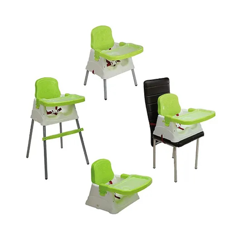 Safe-O-Kid Convertible 4 in 1 Booster Toddler High Chair Baby Booster Seat – Green